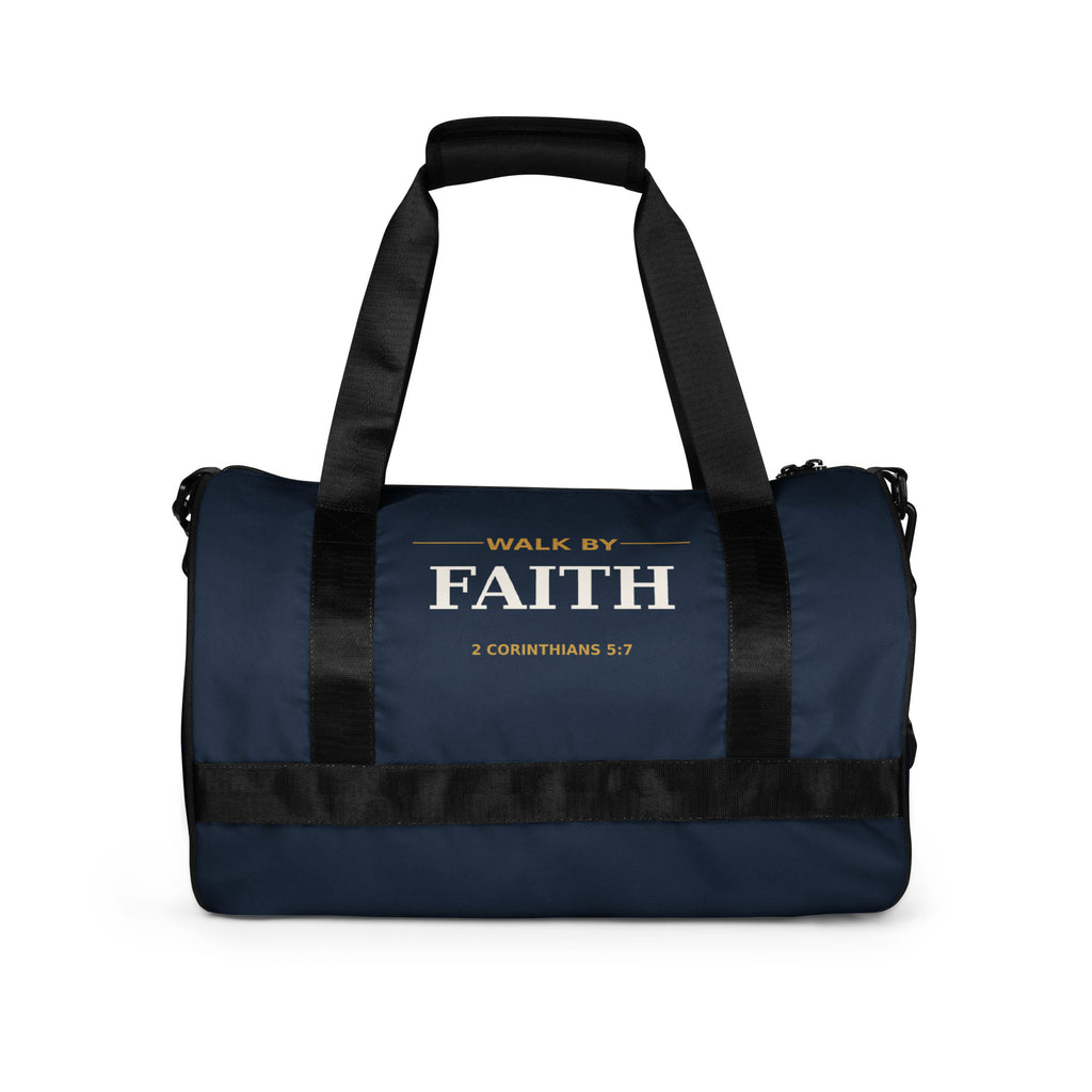 Walk by Faith Gym Bag – All-Over Print Gym Bag, back view
