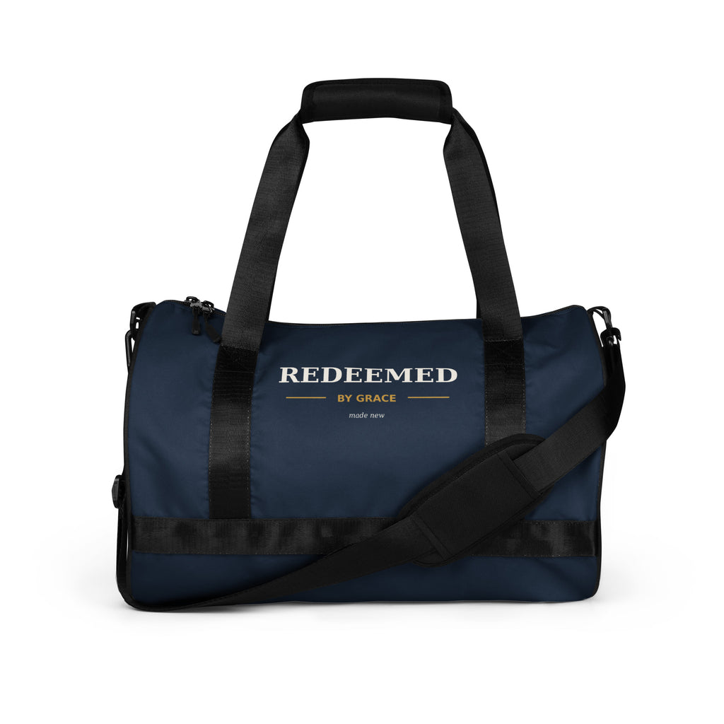 Redeemed Gym Bag – All-Over Print Gym Bag, front view
