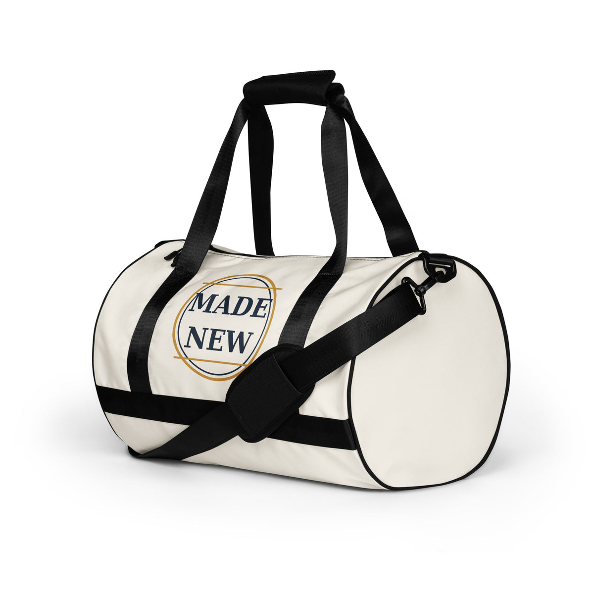 Made New Gym Bag – All-Over Print Gym Bag, left side angle view