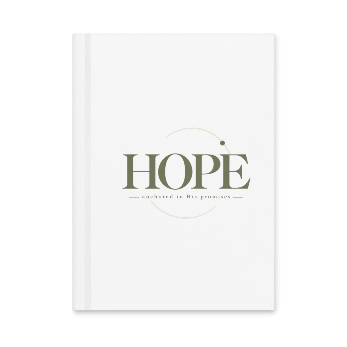 Hope — Anchored in His Promises Journal in White, Front
