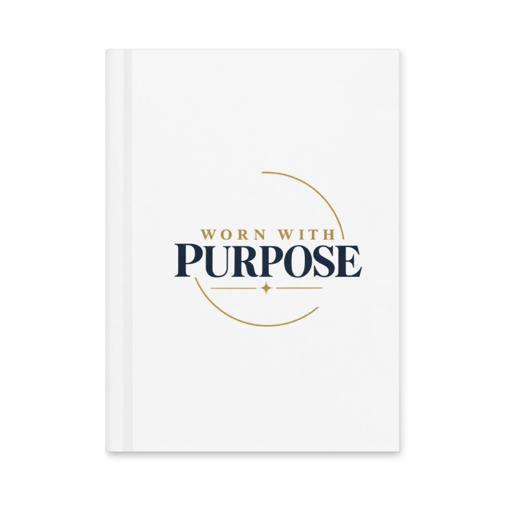 Purpose — Worn With Purpose Journal in White, Front