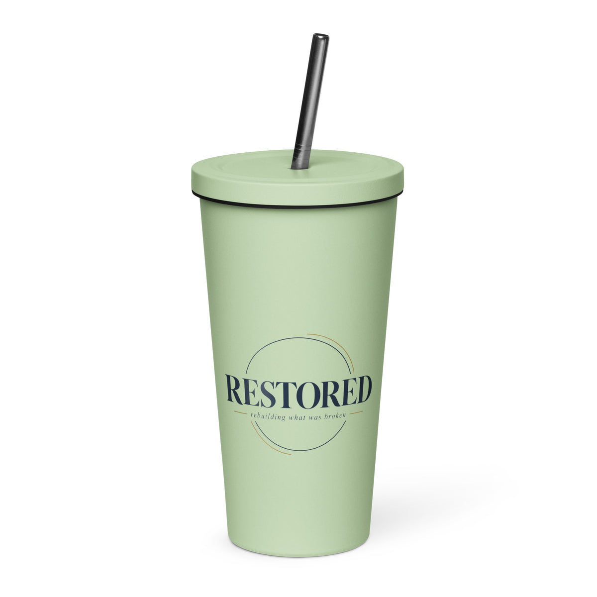 Restored — Made Whole Tumbler in Mint, 20 oz, Front