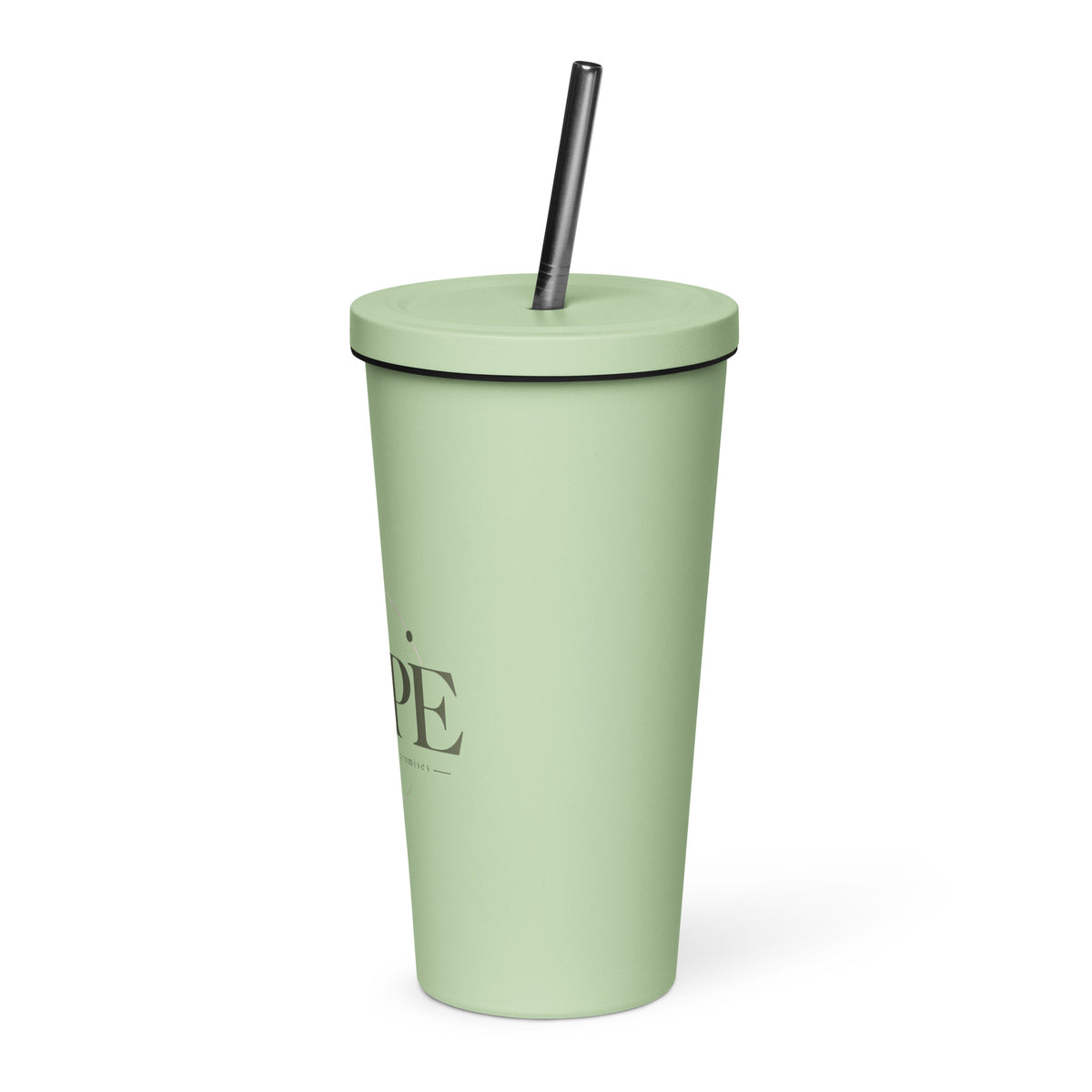 Hope — Anchored in His Promises Tumbler in Mint, 20 oz, Left