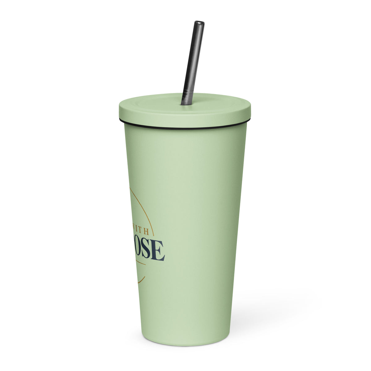 Purpose — Worn With Purpose Tumbler in Mint, 20 oz, Left