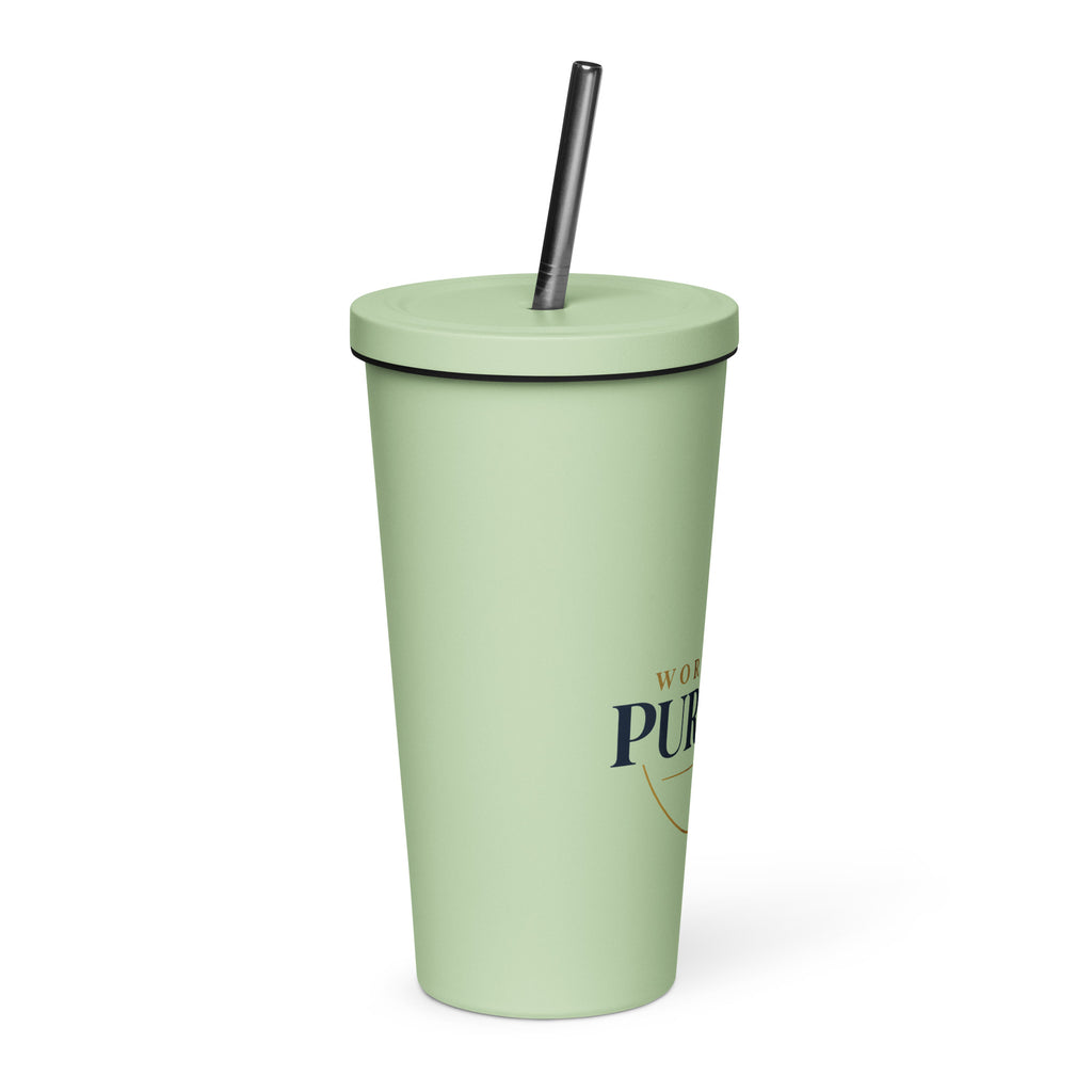 Purpose — Worn With Purpose Tumbler in Mint, 20 oz, Right