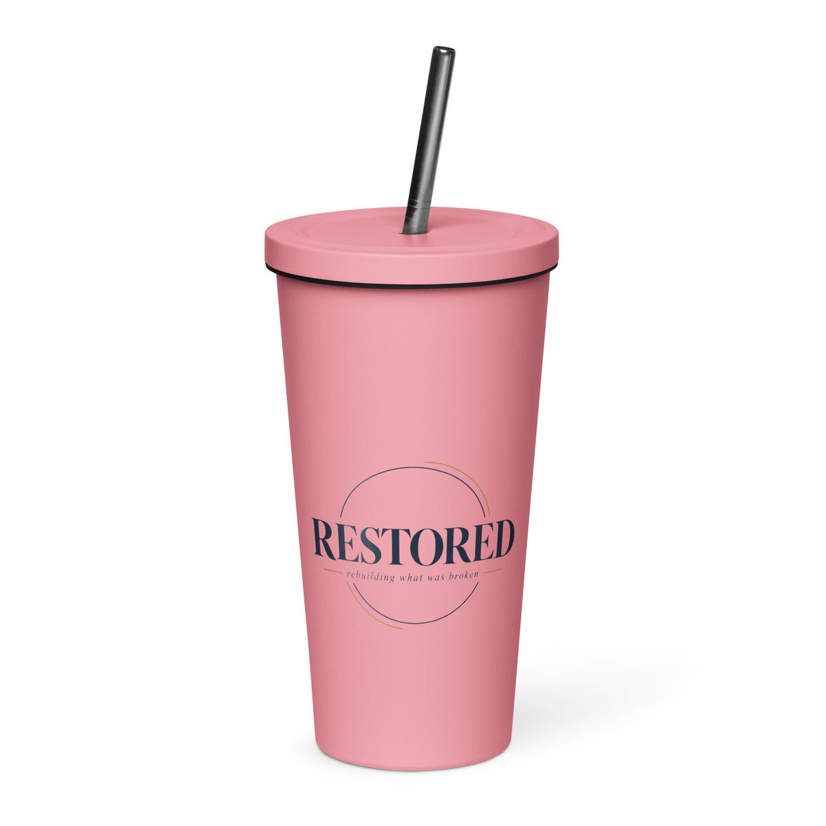 Restored — Made Whole Tumbler in Pink, 20 oz, Front