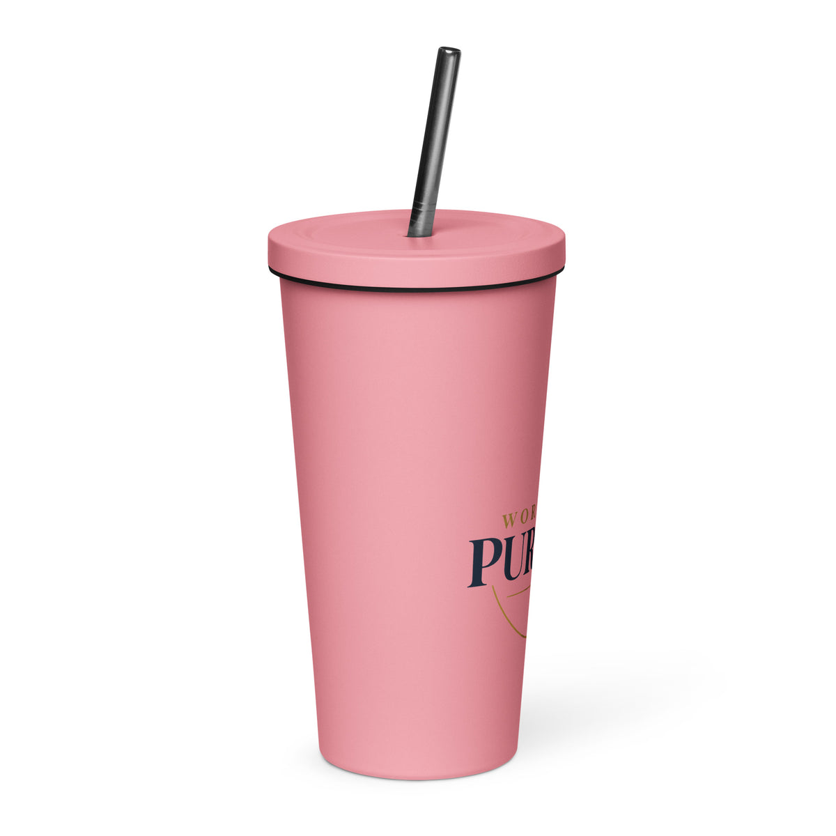 Purpose — Worn With Purpose Tumbler in Pink, 20 oz, Right