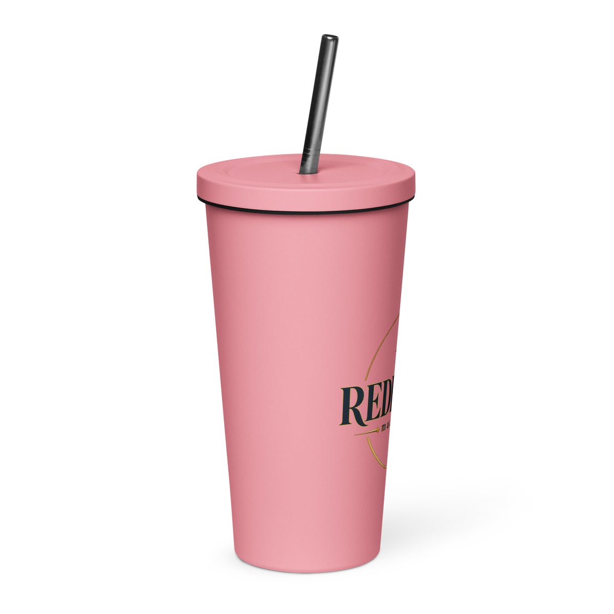 Redeemed — Made New Tumbler in Pink, 20 oz, Right
