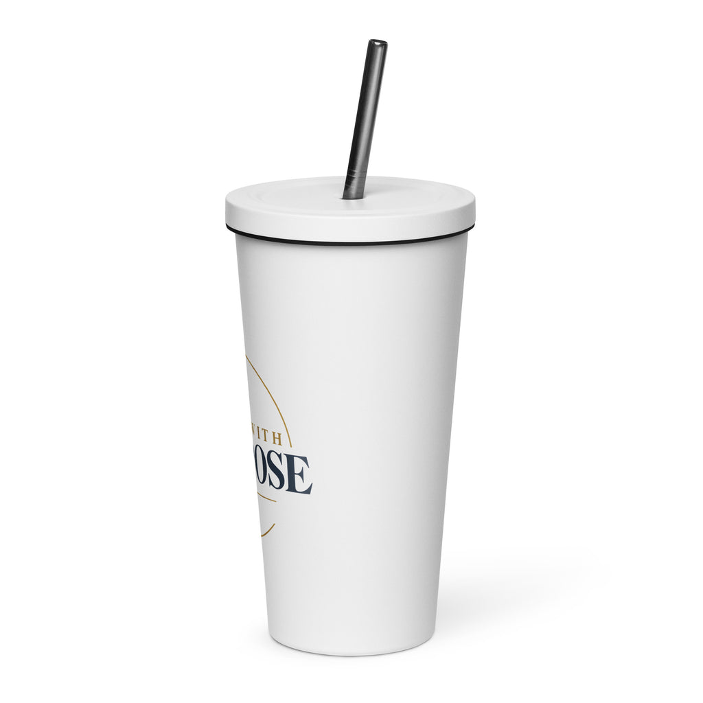 Purpose — Worn With Purpose Tumbler in White, 20 oz, Left