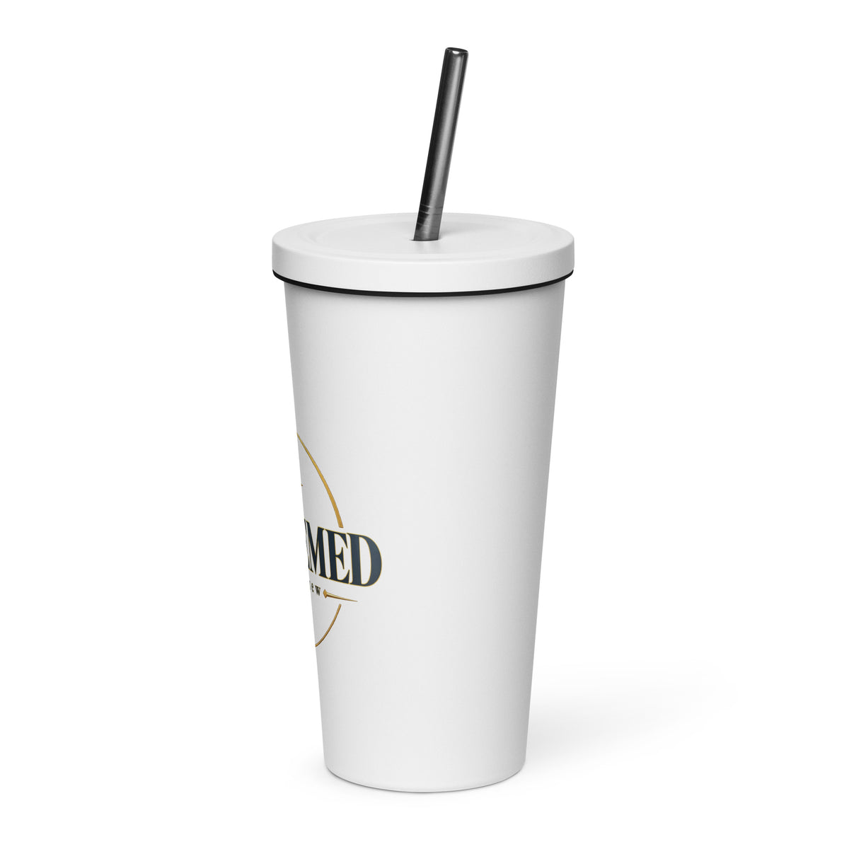 Redeemed — Made New Tumbler in White, 20 oz, Left