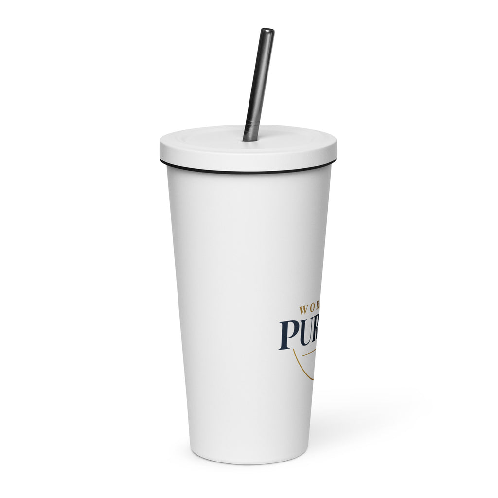 Purpose — Worn With Purpose Tumbler in White, 20 oz, Right