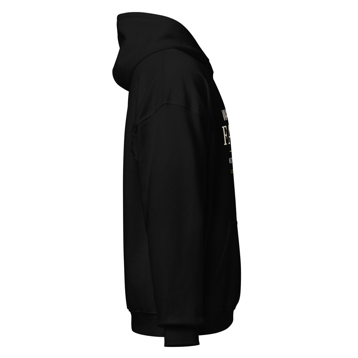 Purpose — Walk by Faith Hoodie in Black, Right
