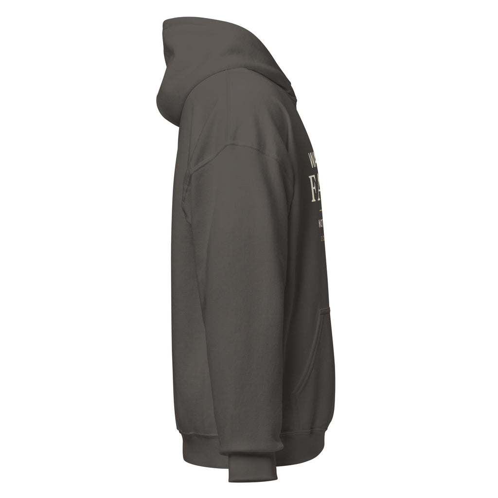 Purpose — Walk by Faith Hoodie in Charcoal, Right