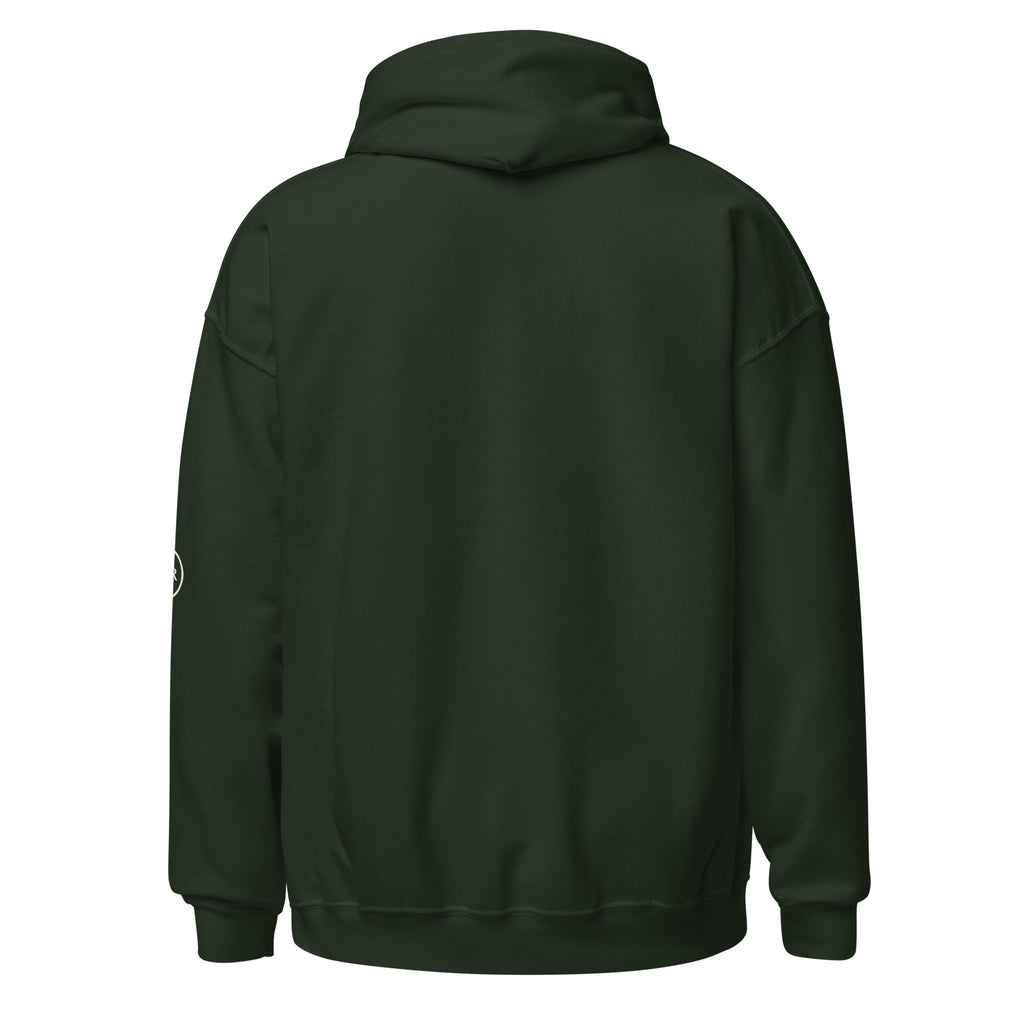 Purpose — Walk by Faith Hoodie in Forest Green, Back