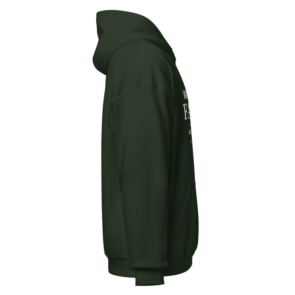 Purpose — Walk by Faith Hoodie in Forest Green, Right