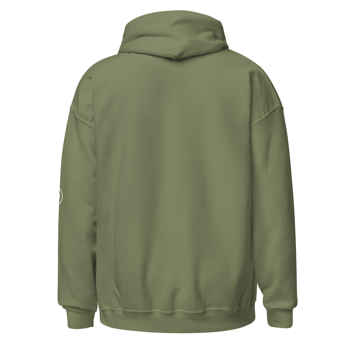 Purpose — Walk by Faith Hoodie in Military Green, Back