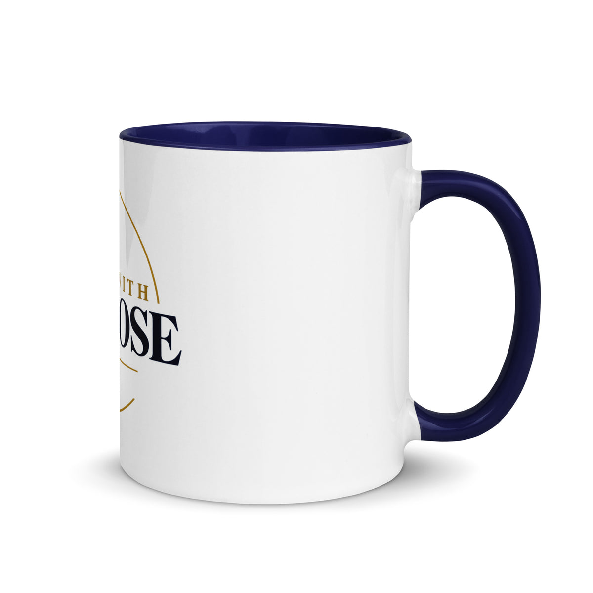 Purpose — Worn With Purpose Mug in Dark Blue, 11 oz, Right