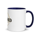 Redeemed — Made New Mug in Dark Blue, 11 oz, Right